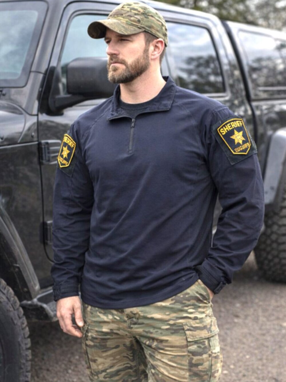 5.11 Tactical Rapid Assault Mens Shirt XL Black Vented 1/4 Zip Long Sleeve